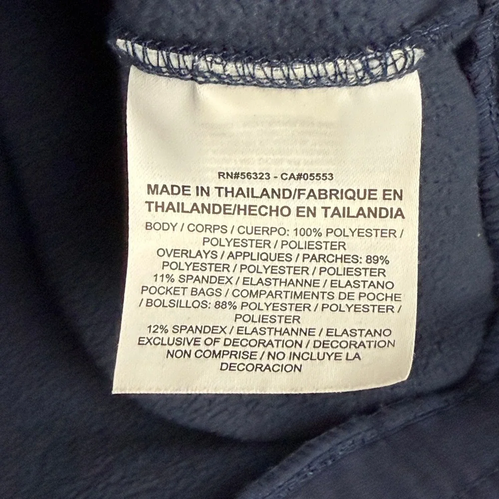 Jordan UNC Tar Heels Hoodie Men Small Quarter 1/4 Zip Fleece Pullover Navy Blue